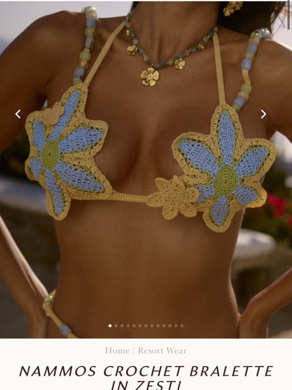 Bydee Nammos crotchet bralette (flower top)